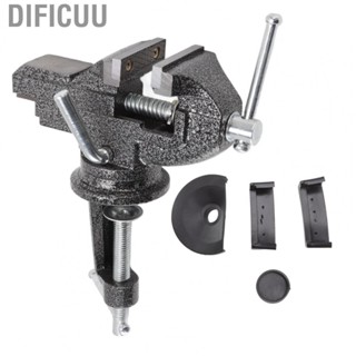 Dificuu Table Vise Clamp On Bench Vise Cast Steel 360 Degree Rotating for Jewelry Making for Woodworking