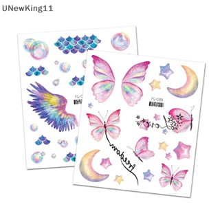 Unewking สติกเกอร์รอยสักชั่วคราว ลายผีเสื้อ 3D กันน้ํา