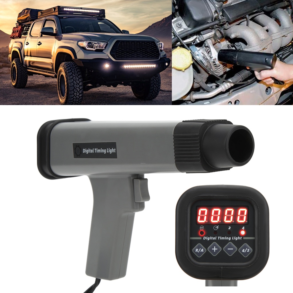 Tma~ ไฟตั้งเวลาเครื่องยนต์ดิจิตอลแบบเหนี่ยวนํา Strobe Timing Light 12V ไฟตั้งเวลาจุดระเบิด - สําหรับรถยนต์รถจักรยานยนต์ Marine