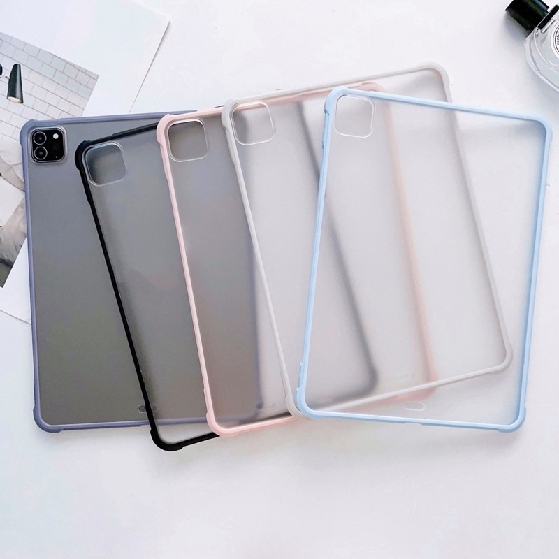 เคสกันแตกขอบสีหลังด้าน+ขาตั้ง ตั้งได้ สำหรับ ipad10.2/gen7 gen8 gen9 Air4 Air5 10.9 pro11.0 Air3 10.5 ipad10 gen10 jmm