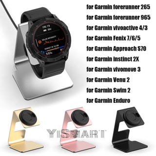 แท่นชาร์จโลหะ สําหรับ Garmin Fenix 7 6 5 Garmin Forerunner 965 265 Venu Instinct Vivoactive