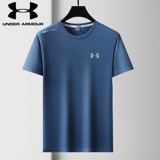 Under Armour ใหม่ เสื้อยืดคอกลม แขนสั้น ระบายอากาศ ซับเหงื่อ แห้งเร็ว เหมาะกับฤดูร้อน สําหรับผู้ชายวัยกลางคน 2023