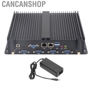 Cancanshop Fanless Industrial   110‑240V Dual Display Fast Heat Dissipation Dust Proof Mini PC Fully Enclosed Aluminum Alloy  for Commercial