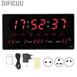 Dificuu Digital Clock Large Display Electronic Calendar Clock With Indoor Temp Hot