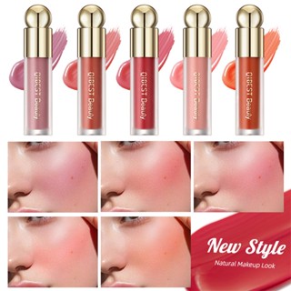 QIBEST บลัชออน ลิปกลอส เนื้อกํามะหยี่ ให้ความชุ่มชื้น ติดทนนาน 5 สี