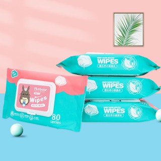 ทิชชู่เปียก 40 แผ่น กระดาษเปียก Baby Wipes กระดาษทิชชู่เปียก สูตรน้ำบริสุทธิ์ ผ้านุ่มชุ่มชื่น