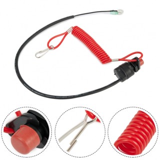 ⚡READYSTOCK⚡Boat kill switch With safety tether Stop Lanyard Clip Engine Motor For Yamaha