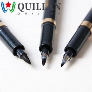 QUILLAN School Supplies Calligraphy Pen Student Pen Chinese Calligraphy Pen Nib Brush Pen Writing Supplies Chinese Words for Signature Hair Brush Pen Stationery Art Drawing Marker Pens