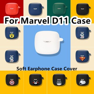 【Case Home】เคสหูฟัง แบบนิ่ม ลายการ์ตูน Marvel D11 สําหรับ Marvel D11