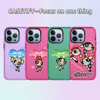 Casetify เคสโทรศัพท์มือถือแบบนิ่ม กันกระแทก ลายการ์ตูนตํารวจ ผู้หญิง สําหรับ IPhone 14 13 12 11 Pro Max