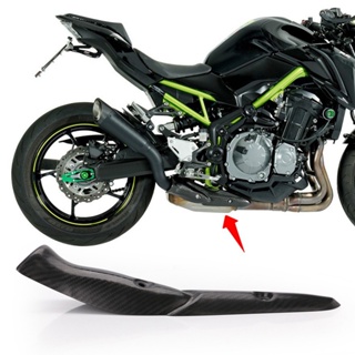 Rich2.br ฝาครอบกันความร้อน คาร์บอนไฟเบอร์ กันความร้อน สําหรับ Kawasaki Z900 2017-2019