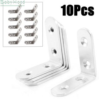 【Big Discounts】Angle Bracket Corner Holder Brace Drawer Cabinet Tool 10pcs Joint Shelf#BBHOOD