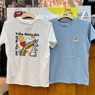 เสื้อยืดแขนสั้น ลายกระต่ายสีรุ้ง VN0A7YH6BD2 VN0A7YH6WHT