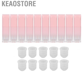 Keaostore Empty Lip Gloss Containers  Refillable Durable 6ml Plastic Beautiful Small Tubes for DIY Samples