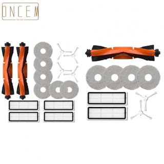 【ONCEMOREAGAIN】Roller Brush Kits Accessories Set Filter Mop Cloth Sturdy With Side Brushes