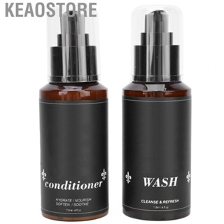 Keaostore Men Beard Care   Wash  Moisturizing Soften Skin Friendly Soft for