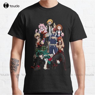 เสื้อยืด พิมพ์ลาย My Hero Boku No Hero Academia คลาสสิก ขนาดใหญ่ สําหรับผู้ชาย และผู้หญิง