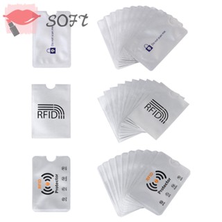 SOFTNESS ปลอกป้องกันการ์ด Rfid ป้องกันขโมย 10 ชิ้น