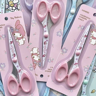 Miniso x Sanrio กรรไกร กรรไกรตัดกระดาษ กรรไกรลายลิขสิทธิ์ นำเข้าจากต่างประเทศ กรรไกรสีพาสเทล