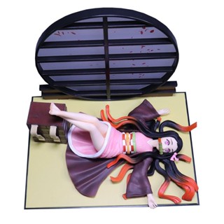 Spot Demon Killer GK Kamado Nezuko anime action character model 17cm PVC sexy girl statue collection toy sleeping position decoration Figma