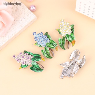 [highbuying] เข็มกลัดโลหะผสม รูปดอกไม้ 4 สี สําหรับสํานักงาน ปาร์ตี้ พร้อมส่ง