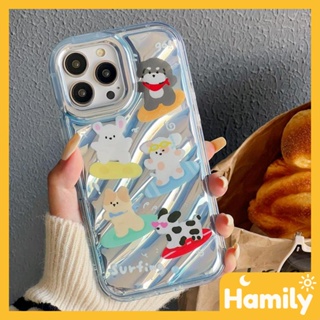 Suitable for iPhone 11 Mobile Phone Case Water Ripple TPU Soft Shell Shockproof Protection Camera Cute Surfboard Dog Compatible with iPhone 14 13 Pro max 12 Pro Max 11 xr xs max