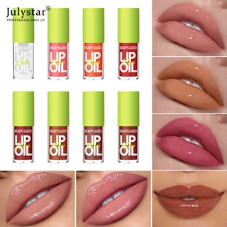 JULYSTAR Lip Oil Moisturizing Lip Glaze Transparent Lip Oil Doodle Glass ลิปกลอส