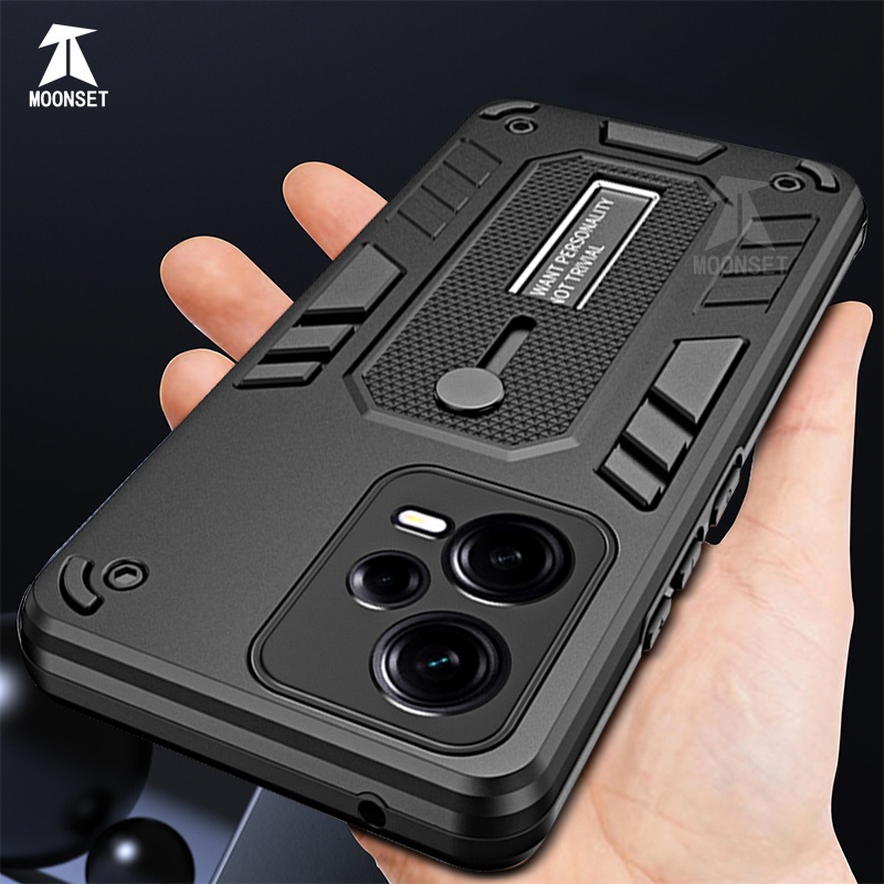【นักรบอเนกประสงค์】เคสแข็ง ขอบนิ่ม กันกระแทก กันตก บางพิเศษ สําหรับ Redmi Note 12 Pro Plus 4G 5G