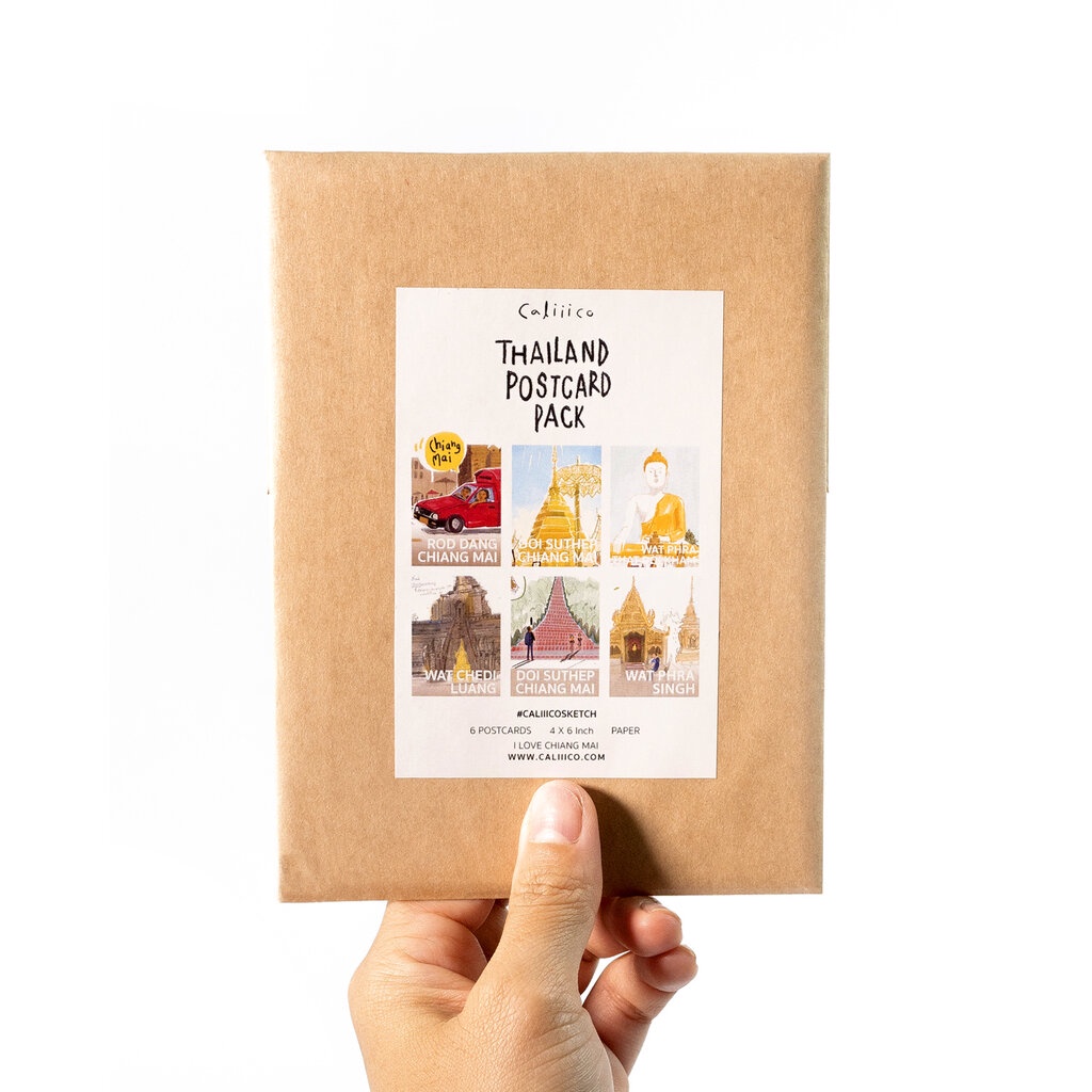 Caliiico Thailand Postcard Pack 4 chiang mai โปสการด์เซตเชียงใหม่