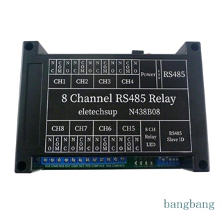 Bang สวิตช์รีเลย์ RS485 N438B08 12VDC 8CH PC UART พอร์ตอนุกรม สําหรับกล้อง PLC ระบบควบคุมอุตสาหกรรม