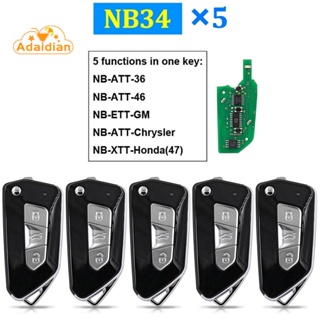 Keydiy NB34 KD กุญแจรีโมตรถยนต์ NB-Series 3 ปุ่ม พร้อมชิป สําหรับ Golf 8 Style for KD900 KD-X2 KD MINI URG200