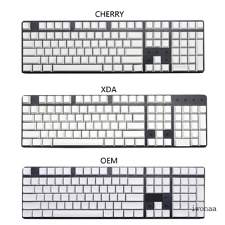 Iwo ปุ่มกดคีย์บอร์ดเปล่า 108 คีย์ PBT Cherry OEM XDA สีขาว สําหรับ Cherry MX Switches Mechanical Keyb