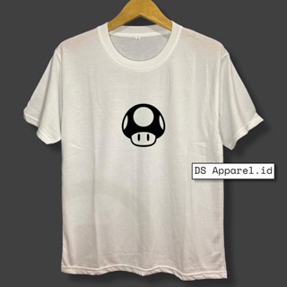 New Dsa- เสื้อยืด ผ้าฝ้าย พิมพ์ลายเห็ด MARIO Cool COTTON COMBED 30S สําหรับผู้ชาย ผู้หญิง