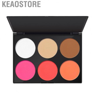 Keaostore 6 Colors Face  Palette  Safe Even Coverage Silky Formula Fine  Texture for Work Girls