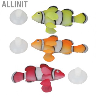 Allinit Silicone Fake Moving Clown Fish Heat Resistant Vivid  Floating Clownfish Glowing Effect Vibrant Beauty for Home