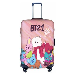 (พร้อมส่ง) ผ้าคลุมกระเป๋าเดินทาง BT21 น่ารัก ซักล้างได้ สําหรับกระเป๋าเดินทาง 18-32 นิ้ว