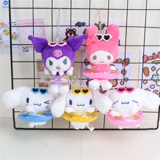 แหวนว่ายน้ำ Kuromi Cinnamoroll Dog Backpack พวงกุญแจจี้ ตุ๊กตาน่ารัก ตุ๊กตาการ์ตูน กระเป๋า เครื่องประดับ พวงกุญแจตุ๊กตา 【bluey】