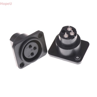 [HopeU] แจ็คตัวเมีย XLR 3 Pin 3 ขา 2 ชิ้น