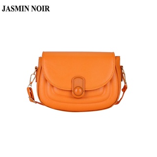 Jasmin NOIR กระเป๋าสะพายไหล่ กระเป๋าเมสเซนเจอร์ หนัง PU ขนาดเล็ก สําหรับผู้หญิง