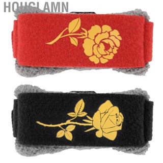 Houglamn Guitar String Mute  Cotton Material Bass Dampener Rose Pattern Damper for Folk Acoustic