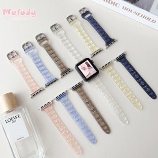 ใหม่ สายนาฬิกาข้อมือ แบบใส สําหรับ smartwatch series 8 7 6 5 se 4 iwatch 45 44 42 41 40 38 49 มม.