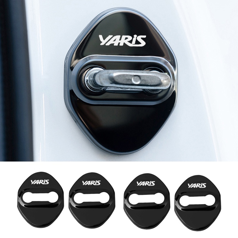สติกเกอร์ป้องกันล็อคประตูรถยนต์ สําหรับ Yaris 10 Series Yaris Cross 10 Series 2020-2022 2023 4 ชิ้น