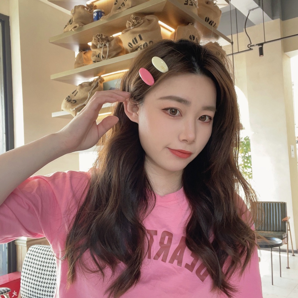 A HELLO GIRL กิ๊บติดผม อะคริลิค รูปไข่ เป็ดน่ารัก ขนาดเล็ก สีสันสดใส สไตล์เกาหลี เหมาะกับฤดูใบไม้ผลิ สําหรับผู้หญิง