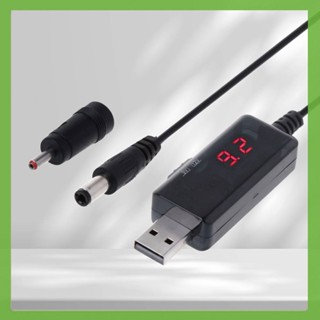 สายเคเบิลแปลงแรงดันไฟฟ้า DC 5V เป็น 9V 12V USB และตัวเชื่อมต่อ 3.5x1.35 มม.