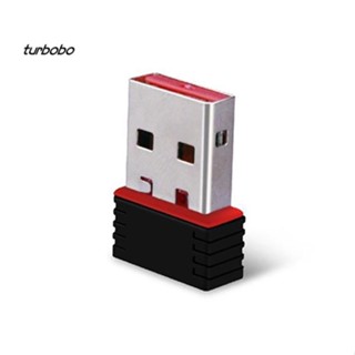 Turbobo อะแดปเตอร์การ์ดแลน WiFi ไร้สาย 150Mbps Mini USB 802.11n สําหรับคอมพิวเตอร์ PC