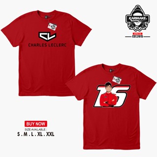 เสื้อยืด ลาย Sakazuki F1 CHARLES LECLERC 16 SCUDERIA FERRARI V2