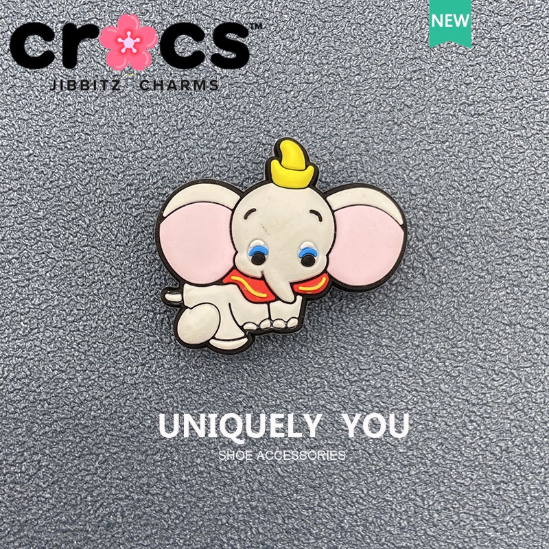 Jibbitz Crocs charms หัวเข็มขัดรองเท้า อุปกรณ์เสริมรองเท้าน่ารัก Dumbo สไตล์ใหม่ Crocs หัวเข็มขัดตกแ