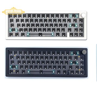 Gmk67 ชุดคีย์บอร์ดไร้สายบลูทูธ 2.4G RGB 3 โหมด DIY