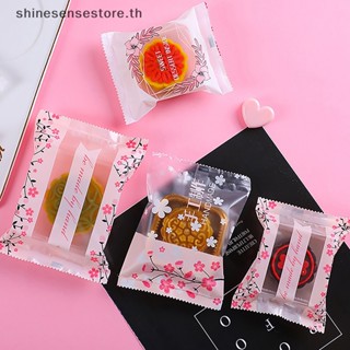 Shine ถุงซีลคุกกี้ ลายดอกซากุระ เกล็ดหิมะ DIY 100 ชิ้น 200 ชิ้น