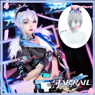 Silver WOLF Honkai Star Rail เครื่องแต่งกายคอสเพลย์ วิกผมเกม สีฟ้า เสื้อแจ็กเก็ต และกางเกงขาสั้น เหมาะกับงานปาร์ตี้ฮาโลวีน สําหรับเด็กผู้หญิง